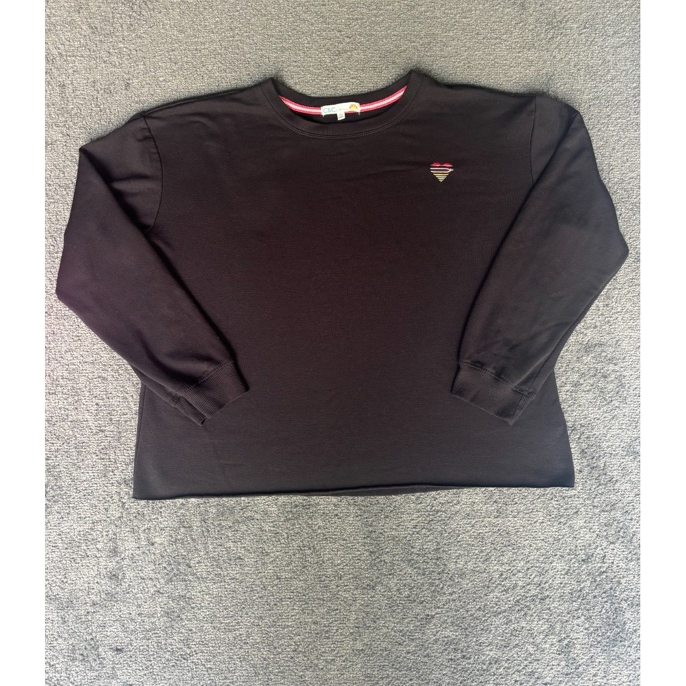C & C California Sweater Men's Size Medium‎ Black Crew Neck Long Sleeve Pullover